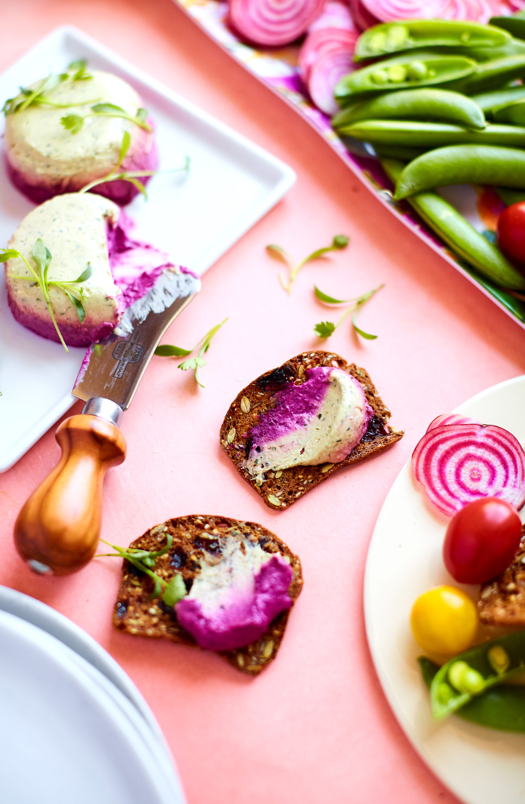 Creamy Basil and Beet Terrines - Love Beets